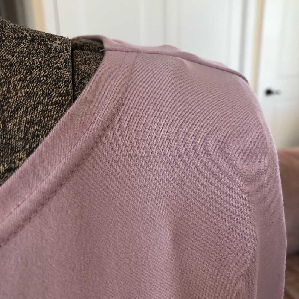 NWT LIGHT LAVENDER PURPLE SOFT OVERSIZED TUNIC - Picture 2 of 5